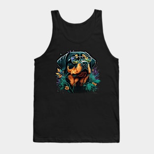 Rottweiler hippie Tank Top